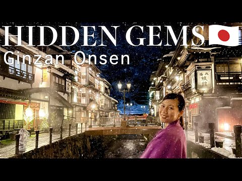 YAMAGATA (TOHOKU)🇯🇵 GINZAN ONSEN☃️ Beautiful hot spring town🪔 Japan travel vlog #hiddengems