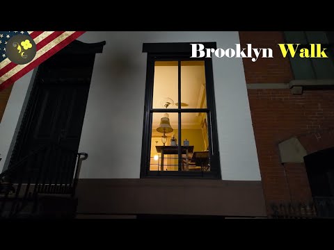 Brooklyn Heights, Night Walk 4k , New York