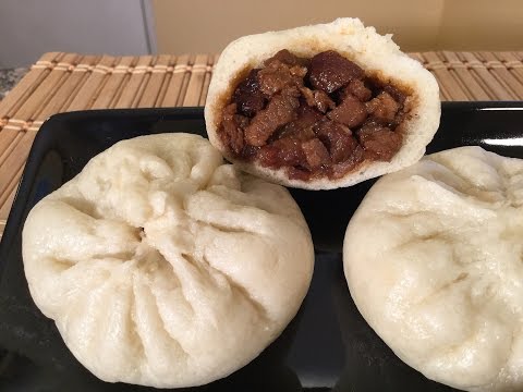 How To Make Chinese BBQ Pork Buns-Char Siu Bao-Dim Sum Recipes-Food Cuisine