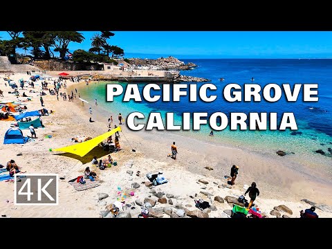 [4K] Pacific Grove - California USA - Scenic Walking Tour