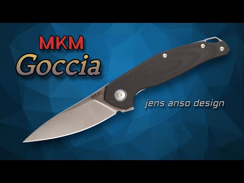 MKM Goccia M390 Drop Point with 3D Milled Scales: Sweet & Sharp!