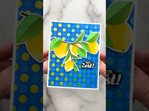 Make An EASY DIY Greeting Card With Me!🍋 ASMR Crafting #asmr #asmrshorts #craft