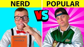 HOW TO BECOME POPULAR || Nerd VS Popular in 24 Hours Funny School and Life Hacks by Jack Payne!