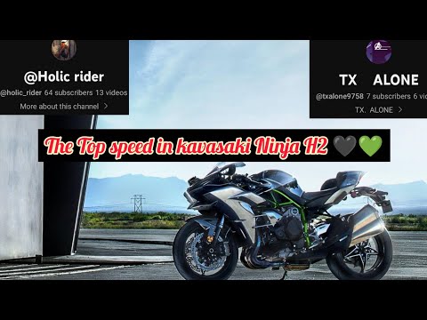 top speed of kavasaki Ninja H2 🖤💚 and Thank for 80 subscribe TX 👑 🖤💚❤️❤️❤️❤️❤️💕💕💕💕💕