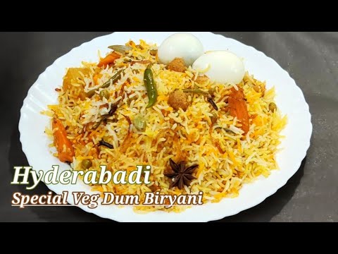 Mix Veg Biryani | Hyderabadi Veg Dum Biryani Recipe | shabana kitchen smart recipes