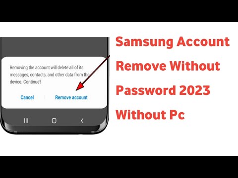 How To Remove Samsung Account Without Password 2023 Reset Phone Without Samsung Password