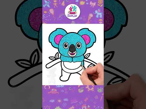 Cute Koala Drawing Tutorial for Kids 🐨 #shorts #howtodrawkoala #drawingforkids