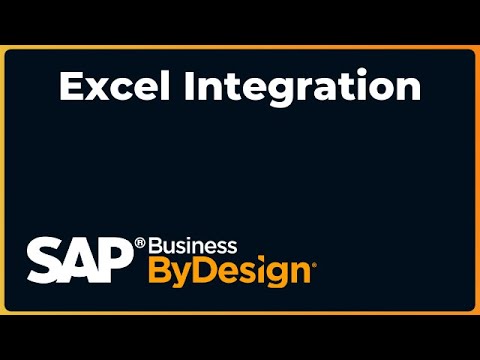 SAP ByDesign Excel Integration Overview