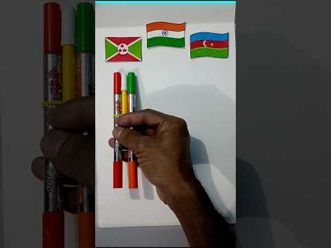 Burundi 🇧🇮 Azerbaijan 🇦🇿 And Indian 🇮🇳 Flag Warp Scanning | #shorts #shortfeed