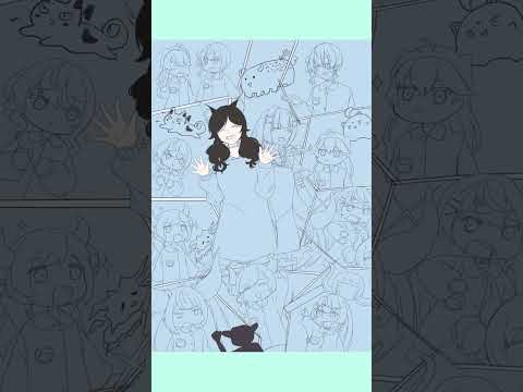 【ホロライブ】 ホロライブ幼稚園 Illustration TimeLapse【CLIP STUDIO PAINT PRO】VTuber