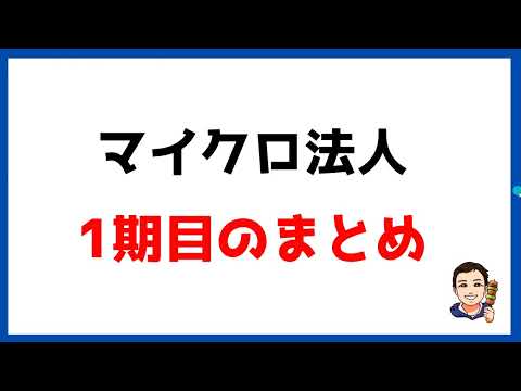 【マイクロ法人⑯】マイクロ法人運営1期目にやったことまとめ。