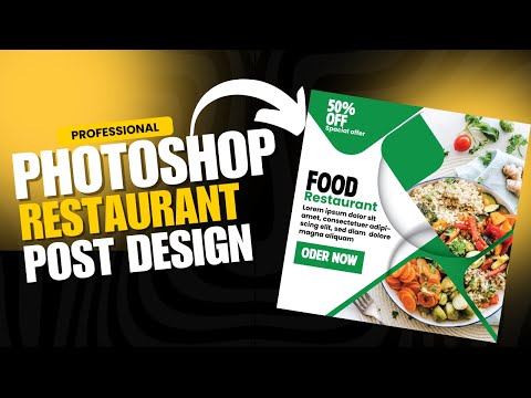 Modern Social Media Banner | Food Restaurant | Adobe Illustrator Tutorial