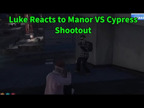 Luke Reacts to Manor VS Cypress After Ste Pushes Cypress Turf in Helicopter | NoPixel 4.0 GTA RP