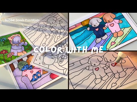 Color with me: Bobbiegoods printable