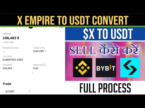 How To Sell Or Convert $X Empire Token | how to convert x empire token to usdt | Tricks by abg