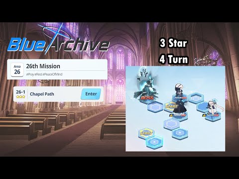 Blue Archive Global - Story Stage Normal 26-1 (3 Star & 4 Turn Clear)