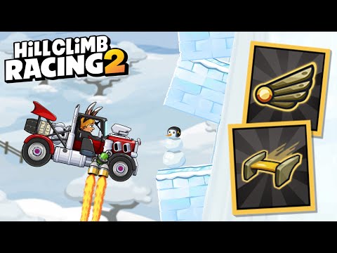 🔥3 700 METERS RACING TRUCK IN RAGING WINTER - Hill Climb Racing 2