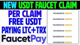 New Free Faucetpay | Earn Free Litecoin Tron on Faucetpay | Every Claim Free Coin