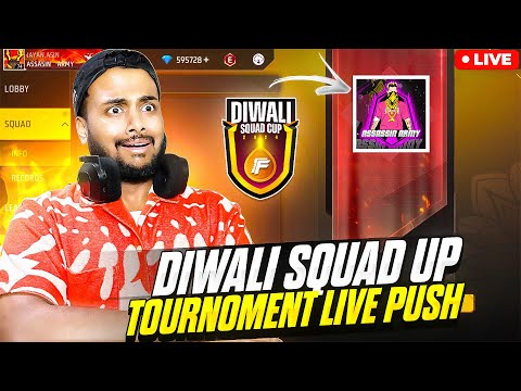 Diwali Squad Cup Live  Playing With Phone After 2 Years  - Garena Free Fire Live