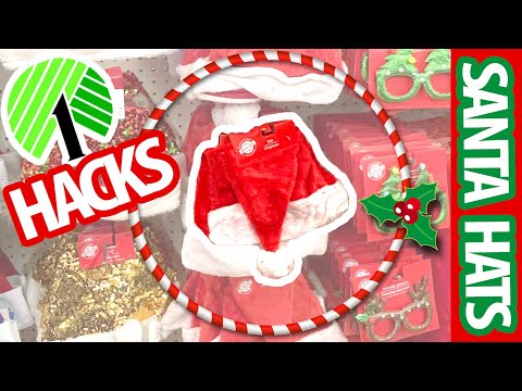 Grab SANTA HATS from the Dollar Store for these GENIUS Christmas HACKS and Ideas!