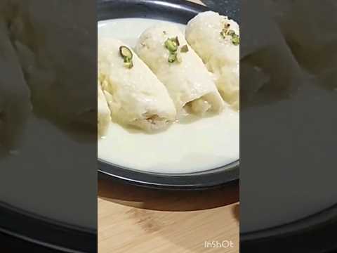 Malai Roll Sweet Recipe #sweet #breadkimithai #mithai #shorts