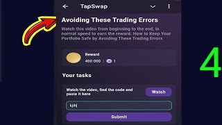 Avoiding These Trading Errors | Tapswap Code | How to Keep Portfolio Avoiding These Trading Errors