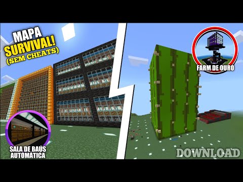 DOWNLOAD MAPA SURVIVAL HARDCORE COM FARMS, SALA DE BAÚS AUTO E ITENS OPS - MOSTRANDO MAPAS #27