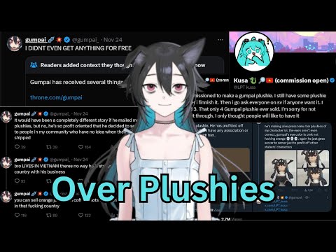 V-Tuber Destroys Career Over Fan-Made Plushies