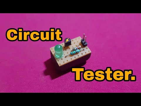 How to make a circuit and polarity tester with BC547 transistor.