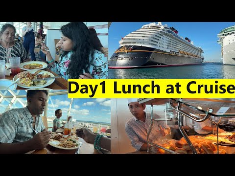 Day1-Cruise Ship🛳இந்த மாதிரி கப்பல் பார்ததே இல்ல~Caribbean Cruise Grand LUNCH Buffet~Family Traveler