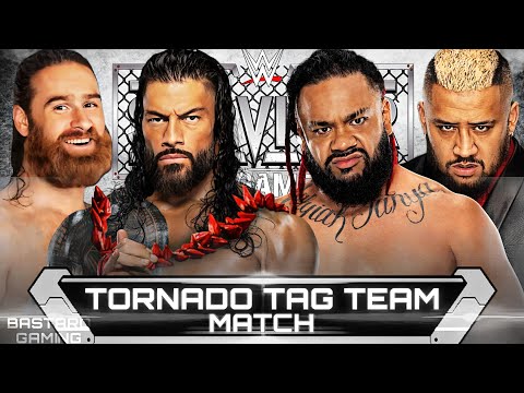 WWE 2K24 | Roman Reigns & Sami Zayn VS Jacob Fatu & Solo Sikoa | Survivor Series