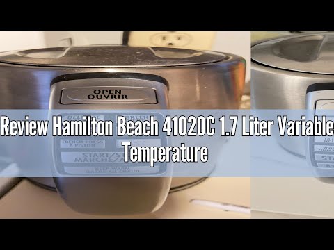 Review Hamilton Beach 41020C 1.7 Liter Variable Temperature Electric Kettle for Tea and Hot Water, C