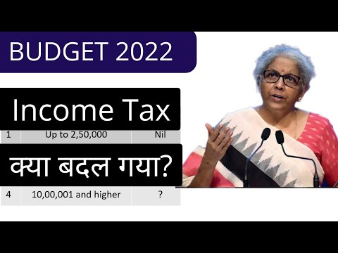 Budget 2022 - New Income tax slab rate FY 2022-23 | Income tax changes