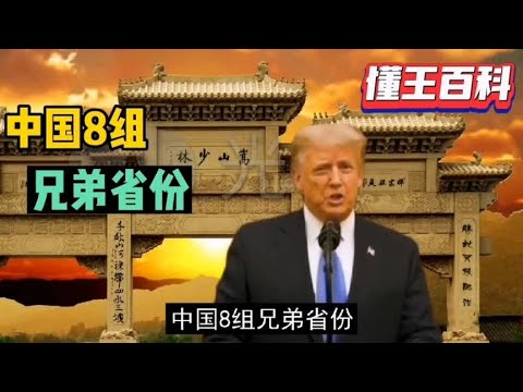 懂王百科：中国8组兄弟省份！他说的对吗？