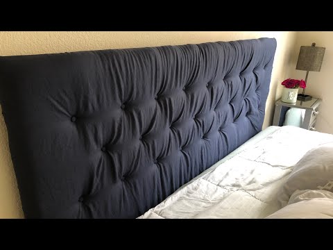 CARDBOARD BOXES TO HEADBOARD !! HOW TO MAKE YOUR OWN TUFTED HEADBOARD |DIY HEADBOARD|