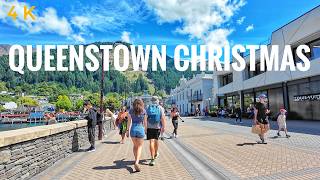 Queenstown New Zealand Christmas Eve Walking Tour 2024 4K | Summer Christmas in New Zealand