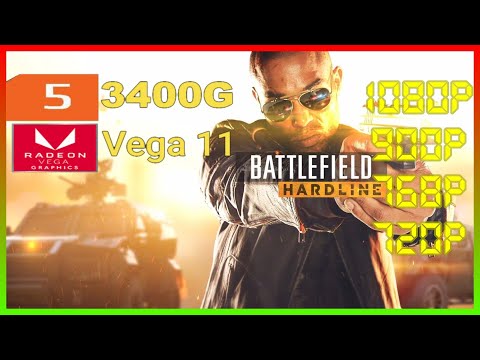 Battlefield Hardline | Ryzen 5 3400G Vega 11 2x8 (2666MHz) 16GB RAM