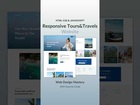 Tours & Travels Website Project Using HTML CSS & JavaScript  #coding #webdesign #webdevelop