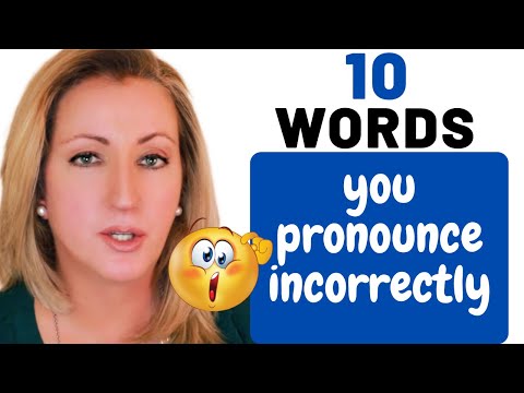 10 Words You're (Probably) Mispronouncing | Common Errors in English (Even for Native Speakers!)