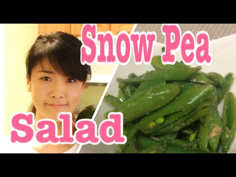 How to Cook Snap Sugar Peas Japanese Salad Vegan