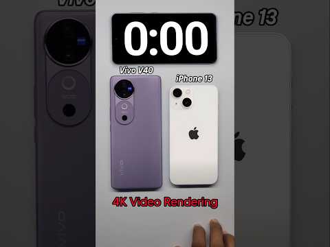 Vivo V40 vs iPhone 13 Speed Test