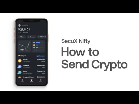 SecuX Nifty - How to Send Crypto From an NFT Wallet Safely