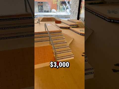 TRYING A $7000 FINGERBOARD SPOT🔥 #lcboards #fingerboarding#fingerboard #skate#skating#skatepark#diy