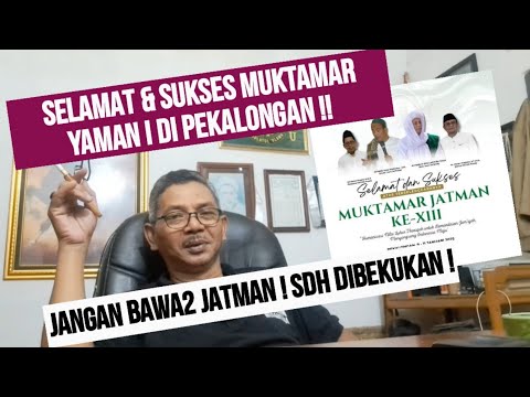 PAK LUTHFI YAHYA DILARANG BAWA BAWA NAMA  JATMAN NU LAGI !! SUDAH DIBEKUKAN !