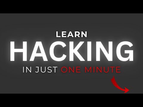 Learn Hacking in 60 Seconds | is that possible 🧐?