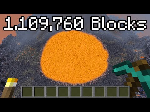 How many Blocks can you Break in One Click in Minecraft?