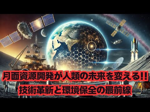 【宇宙雑学】月面資源開発が人類の未来を変える！技術革新と環境保全の最前線！ #宇宙探査 #持続可能性 #国際協力