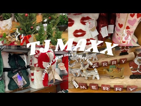 TJ MAXX CHRISTMAS 2024 🎄| VALENTINES Decor ❤️ | 2024 TJ MAXX SHOP WITH ME 2024