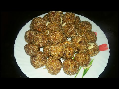 How to make Gond ladoo | Gud Gond ke Laddu Recipe | Edible Gum-jaggery Laddu | gond laddu recipe