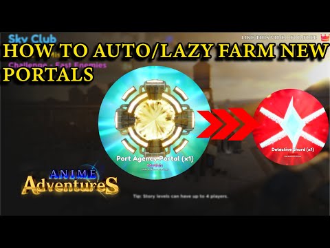 HOW TO AUTO FARM NEW PORTALS IN Anime Adventures!!!